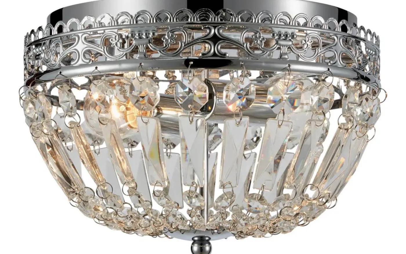Etienne Kristallplafond 25cm 2L Krom