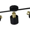 Eva Spotlight 3-delad E14 svart/guld