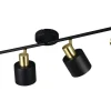 Eva Spotlight 4-delad E14 svart/guld