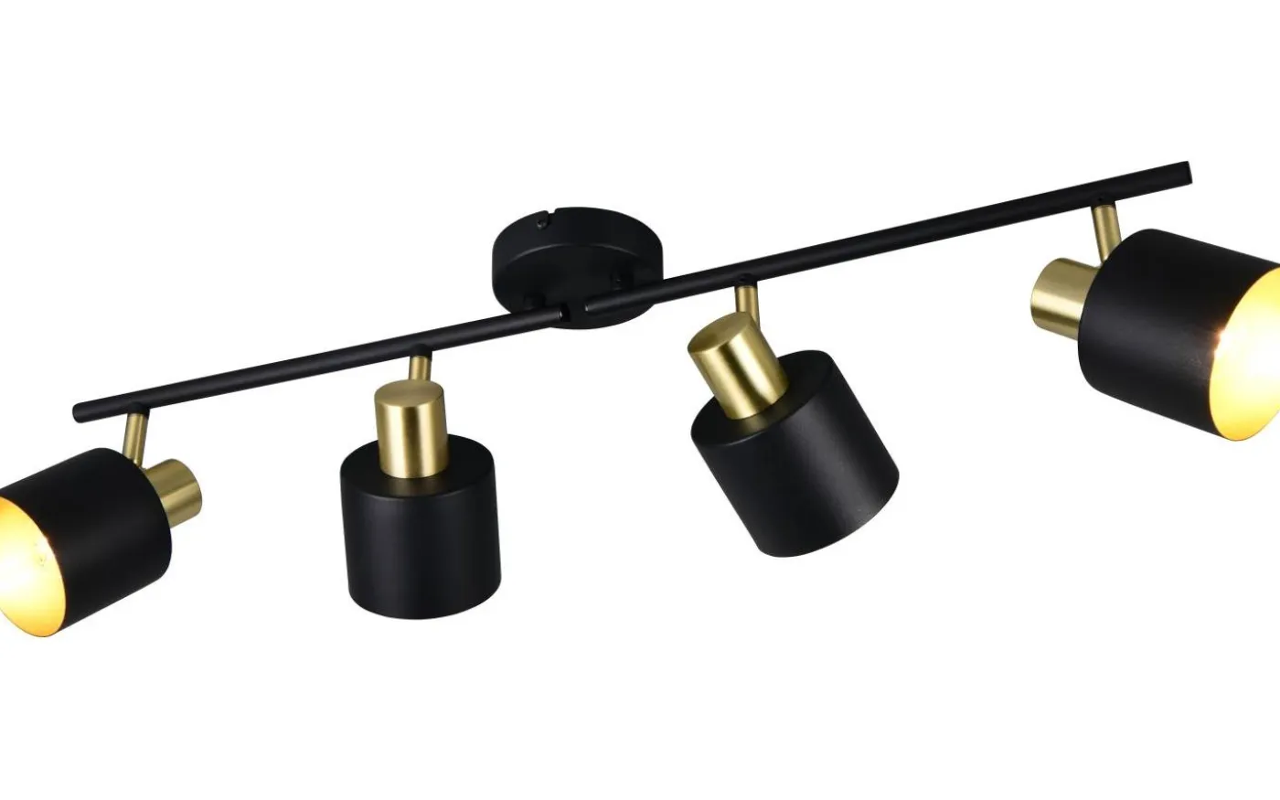 Eva Spotlight 4-delad E14 svart/guld