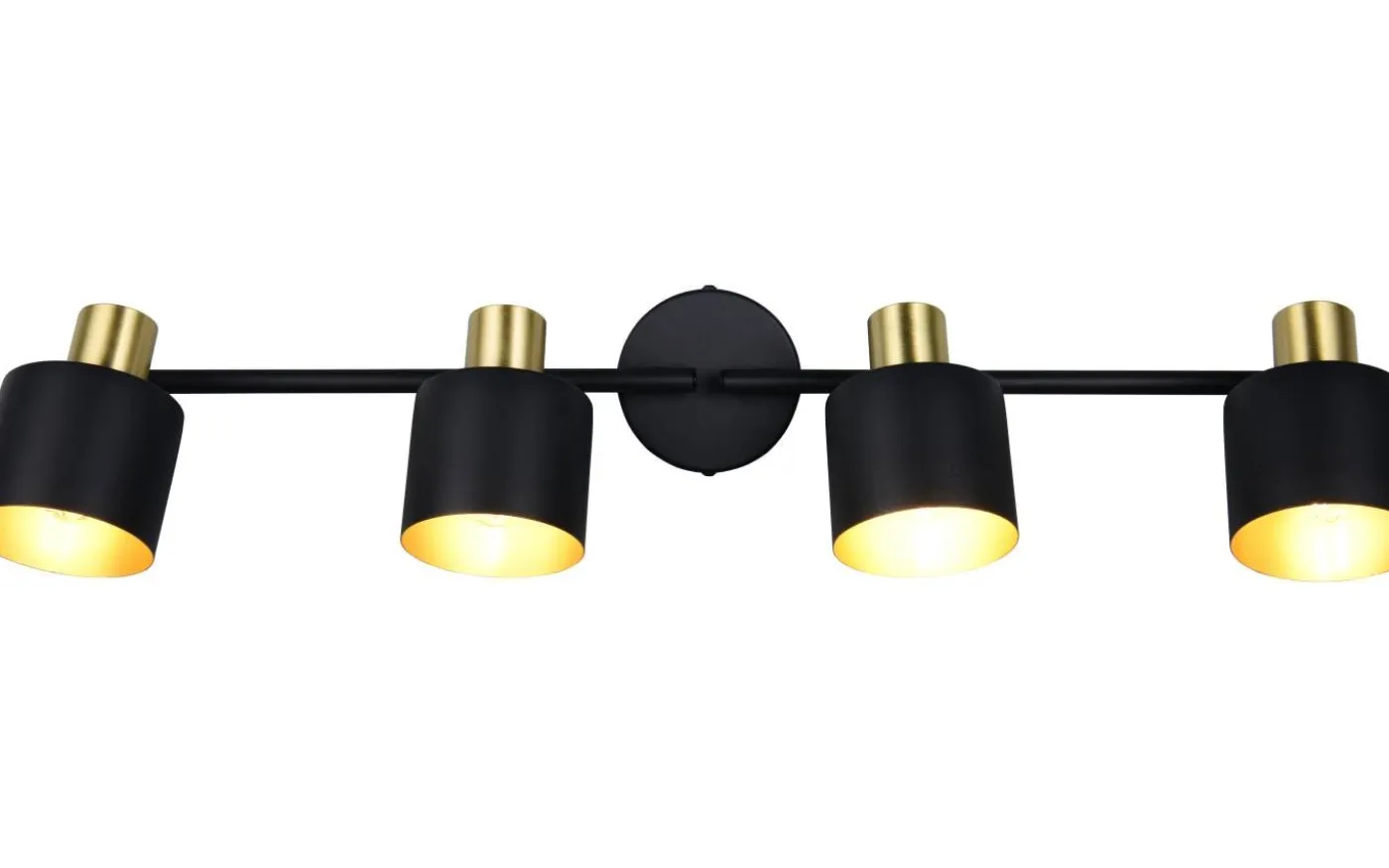 Eva Spotlight 4-delad E14 svart/guld
