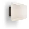 Evoke Vägglampa Oval Antracit/Opalglas IP44