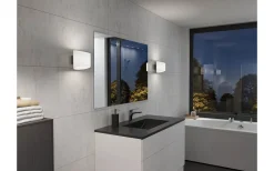 Evoke Vägglampa Oval Antracit/Opalglas IP44