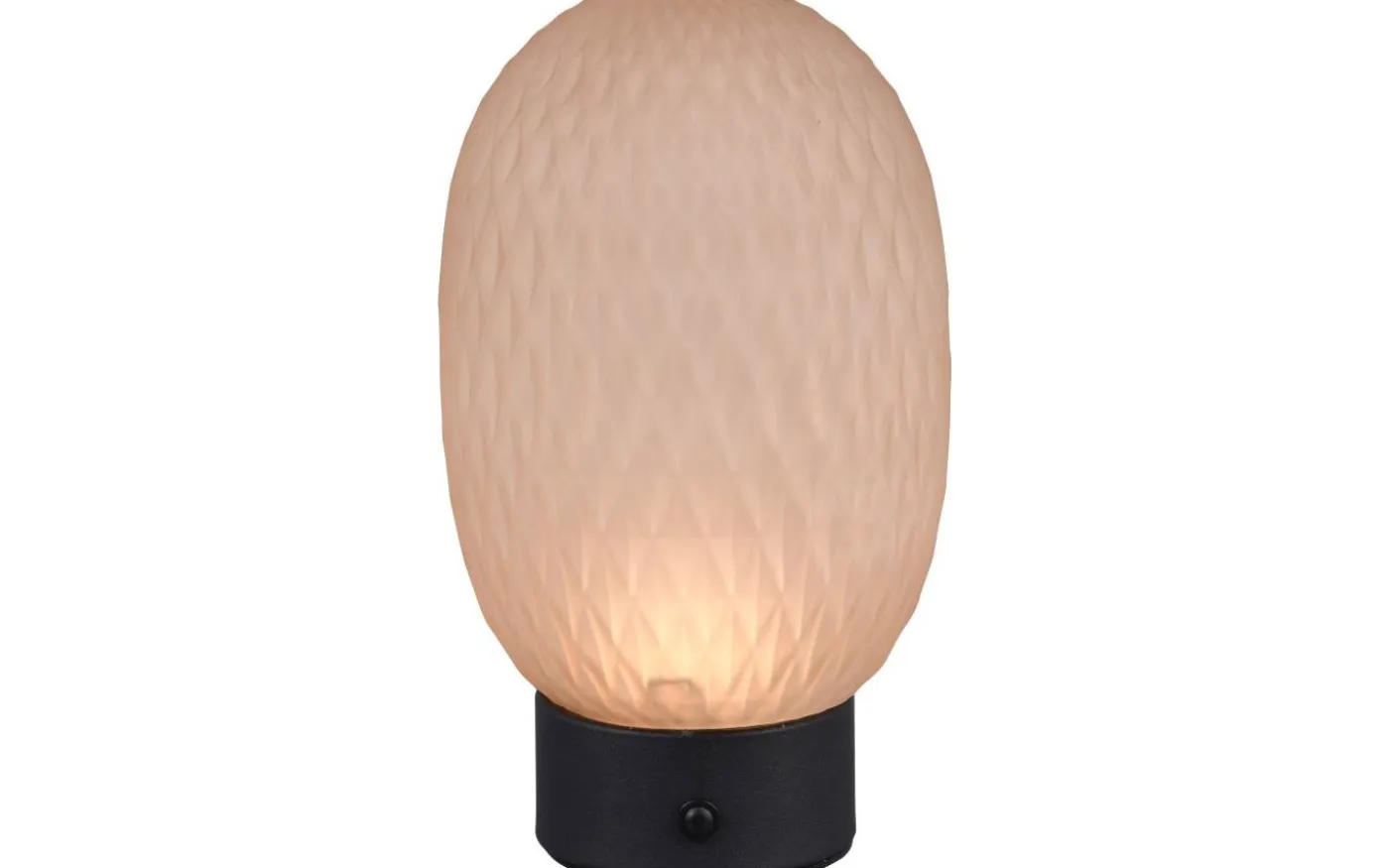 Facette Bordslampa LED bärnstensfärgad/mattsvart uppladdningsbar