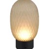 Facette Bordslampa LED grön/mattsvart uppladdningsbar