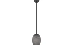 Facette Fönsterlampa 17,5cm E27 mattsvart/rök