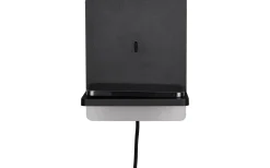 Fairfield Vägglampa LED mattsvart med laddningsstation