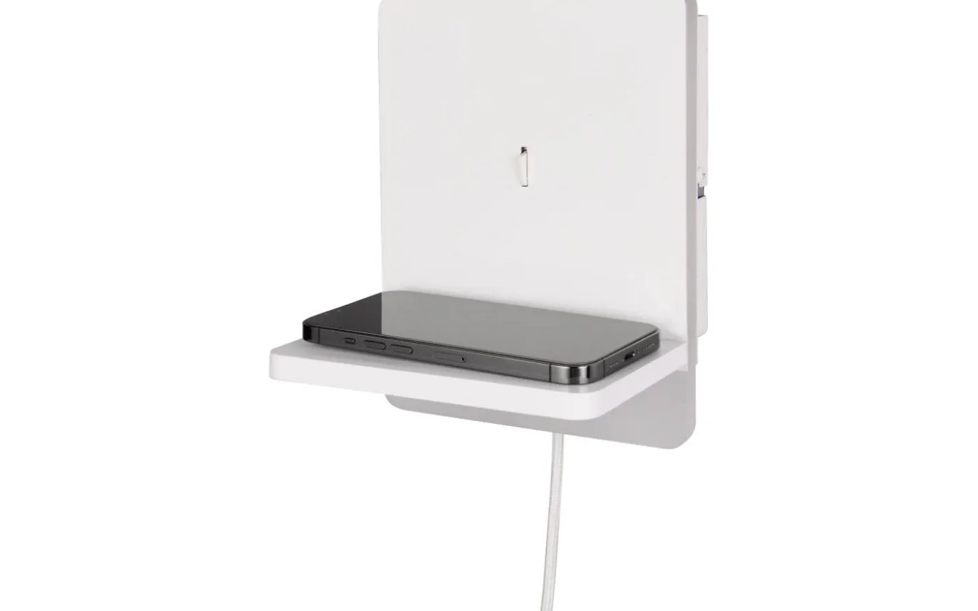 Fairfield Vägglampa LED mattvit med laddningsstation