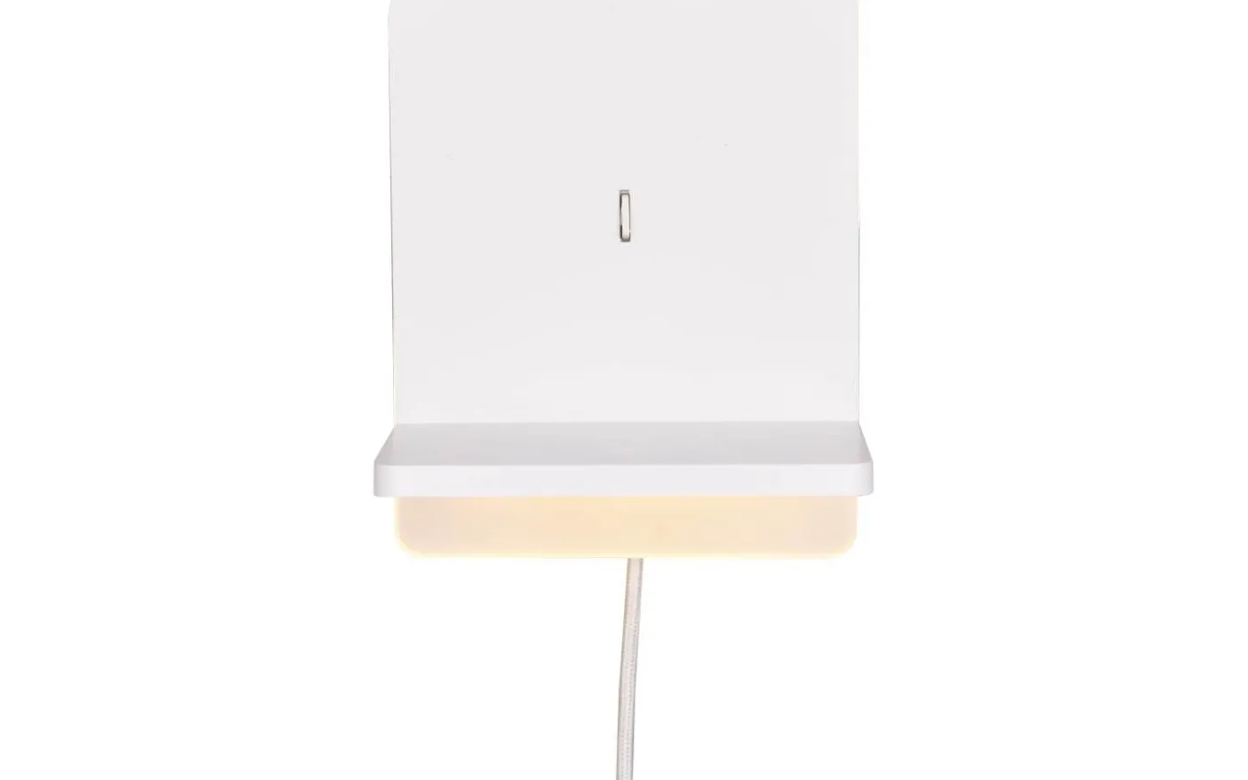 Fairfield Vägglampa LED mattvit med laddningsstation