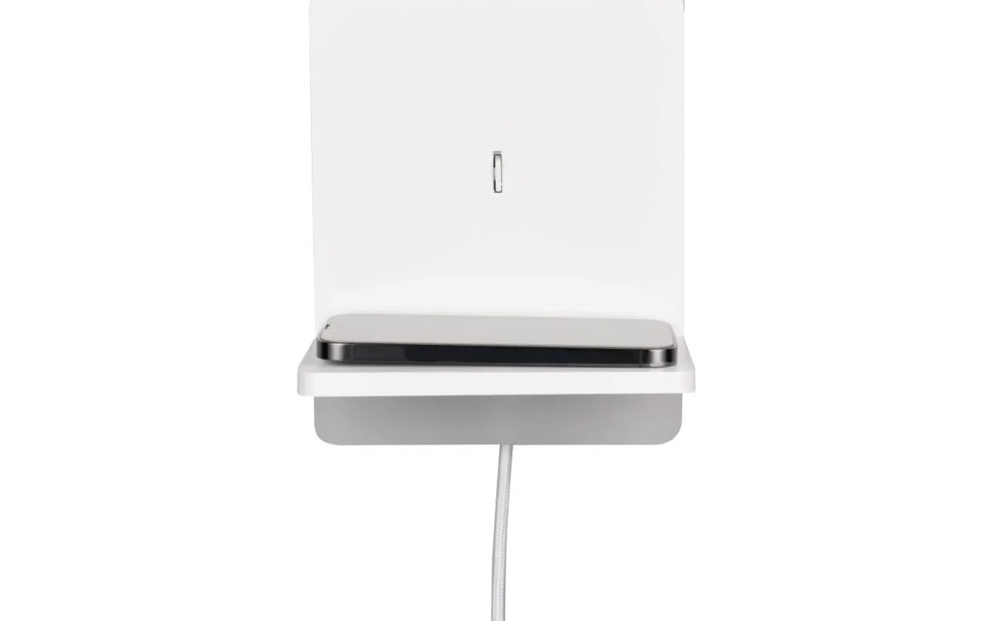 Fairfield Vägglampa LED mattvit med laddningsstation