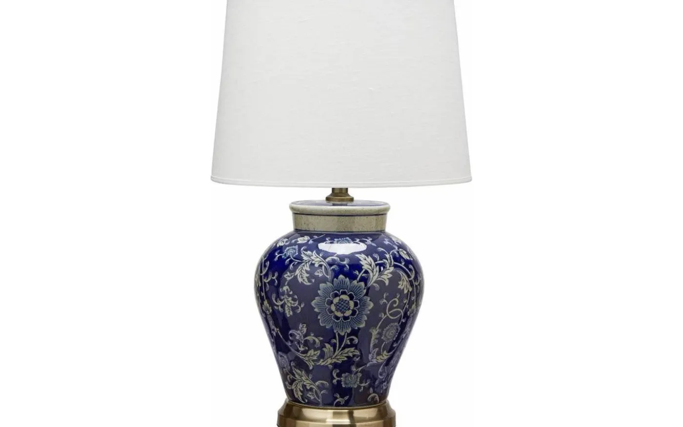 Fang Hong Bordslampa 58cm Blå med lampskärm Sofia Vit