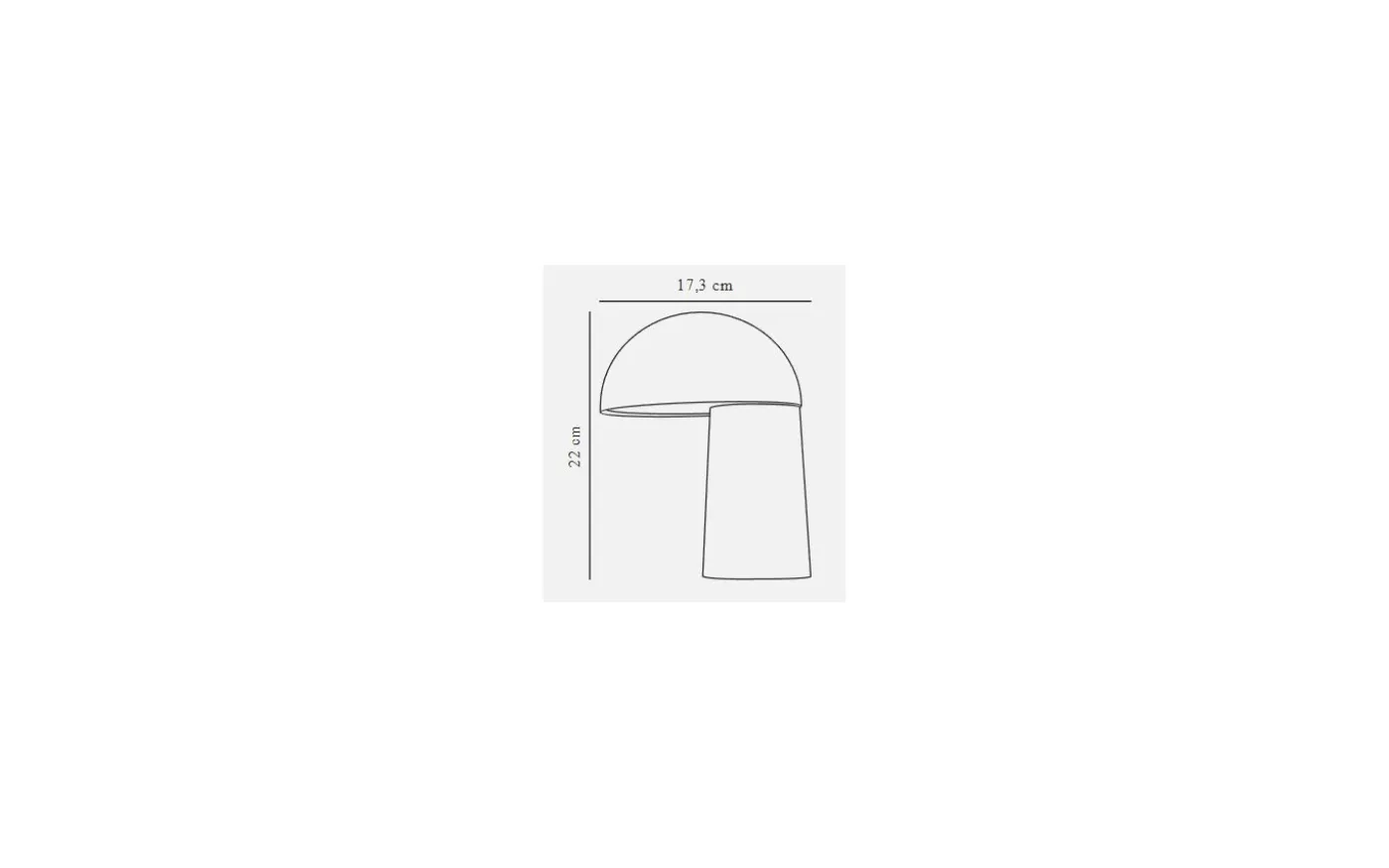Faye Uppladdningsbar Bordslampa 21cm Beige