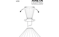 Felix Plisserad Lampskärm Ø46cm Vit