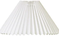 Felix Plisserad Lampskärm Ø25cm Vit