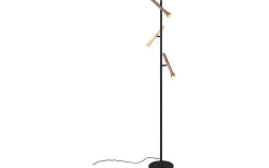 Fiato Golvlampa LED 3-delad mattsvart/flerfärgad