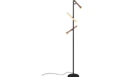 Fiato Golvlampa LED 3-delad mattsvart/flerfärgad