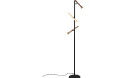 Fiato Golvlampa LED 3-delad mattsvart/flerfärgad