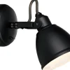 Fjällbacka Vägglampa 1L Svart