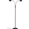 Fladen Golvlampa 2L 140cm Svart