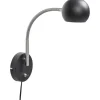 Fladen Vägglampa Svart
