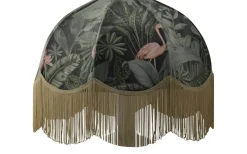 Flamingo Jungle Lampskärm Ø35cm Lyxfrans Guld