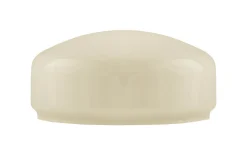 Flat bordlampskärm 200 - Benvitt överfångsglas