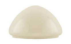 Flat bordlampskärm 200 - Benvitt överfångsglas