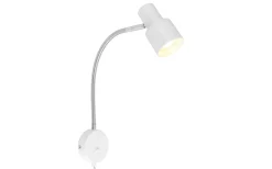 Flexibel Vägglampa Vit/Krom