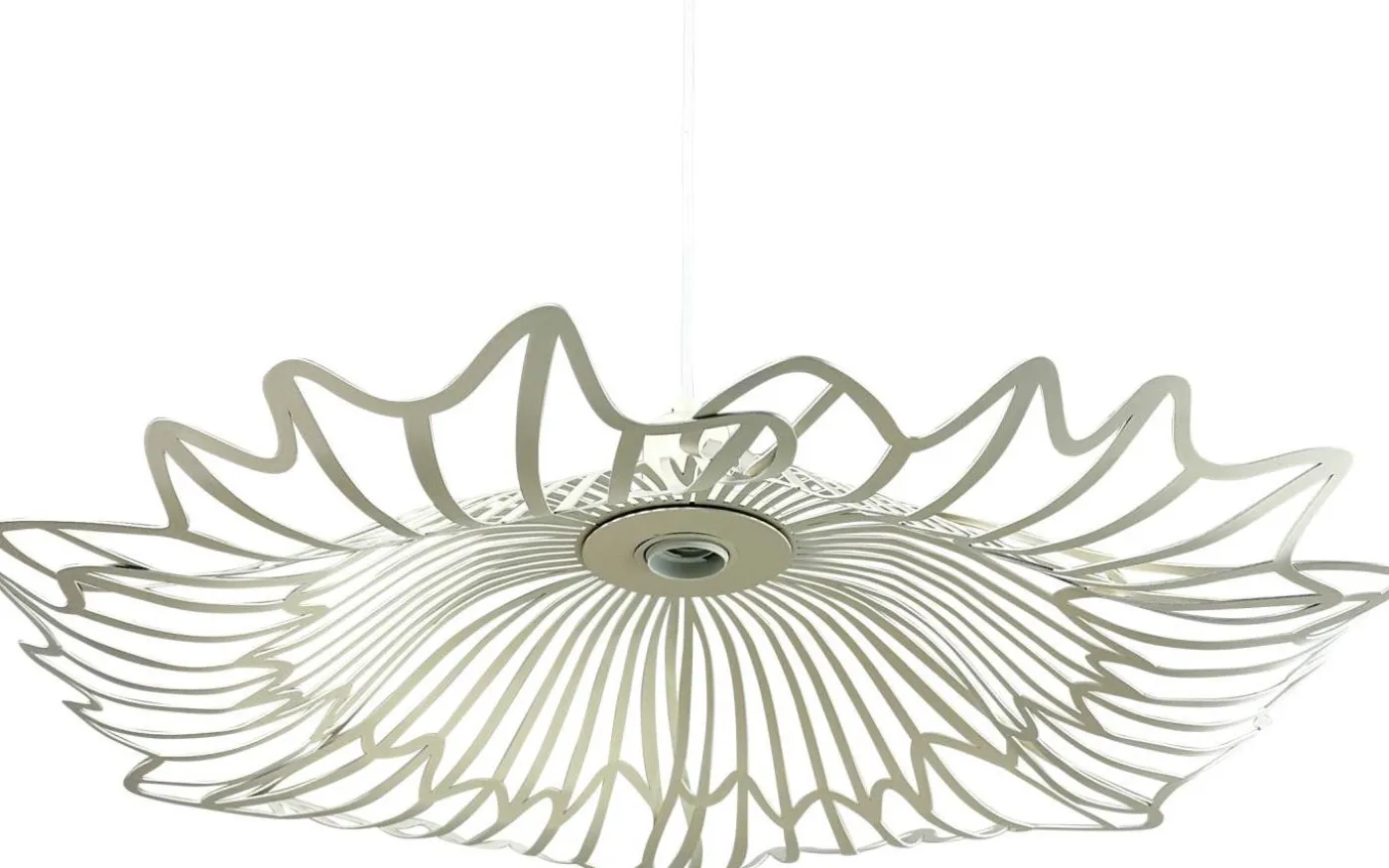 Flora Taklampa 60cm Pärlvit