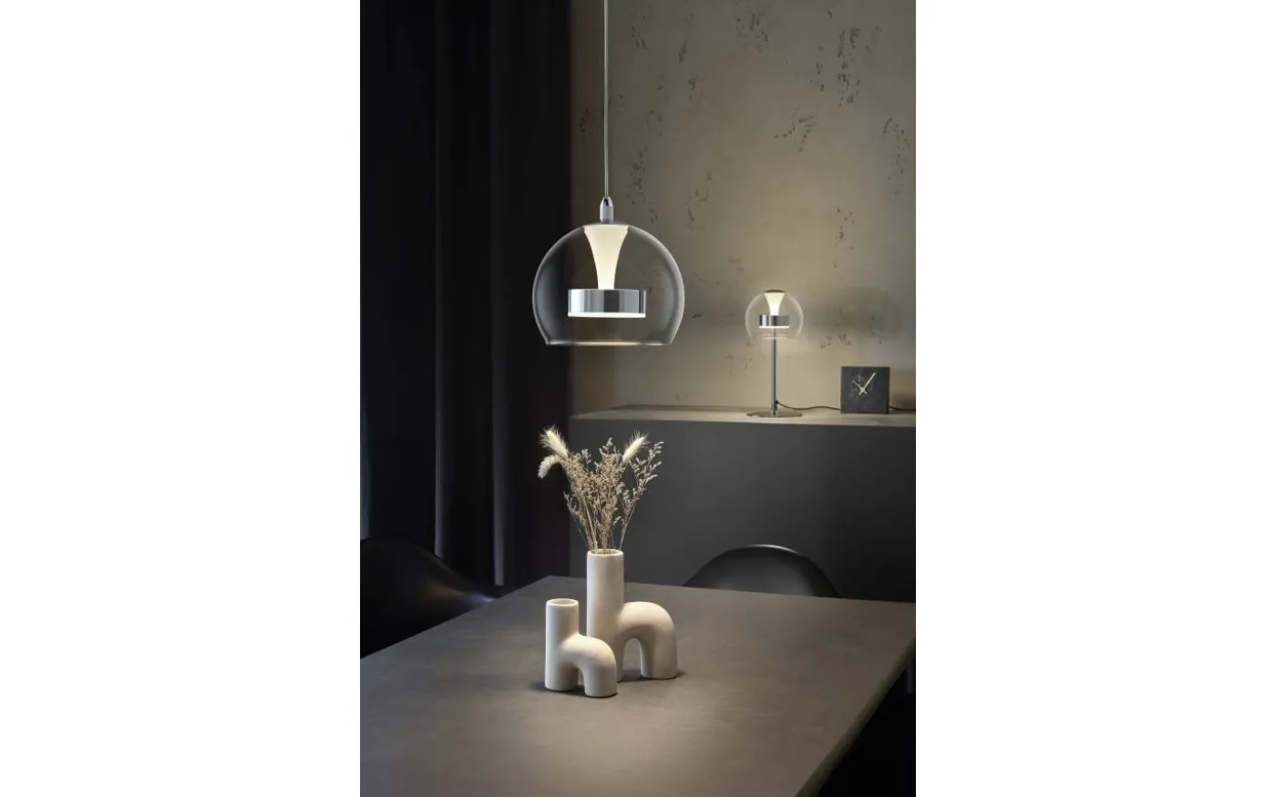 Flynt Bordslampa LED krom