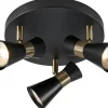 Folie Takspotlight 20,5cm Svart/Antikmässing