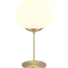Fomento Bordslampa E27 matt mässing/vit
