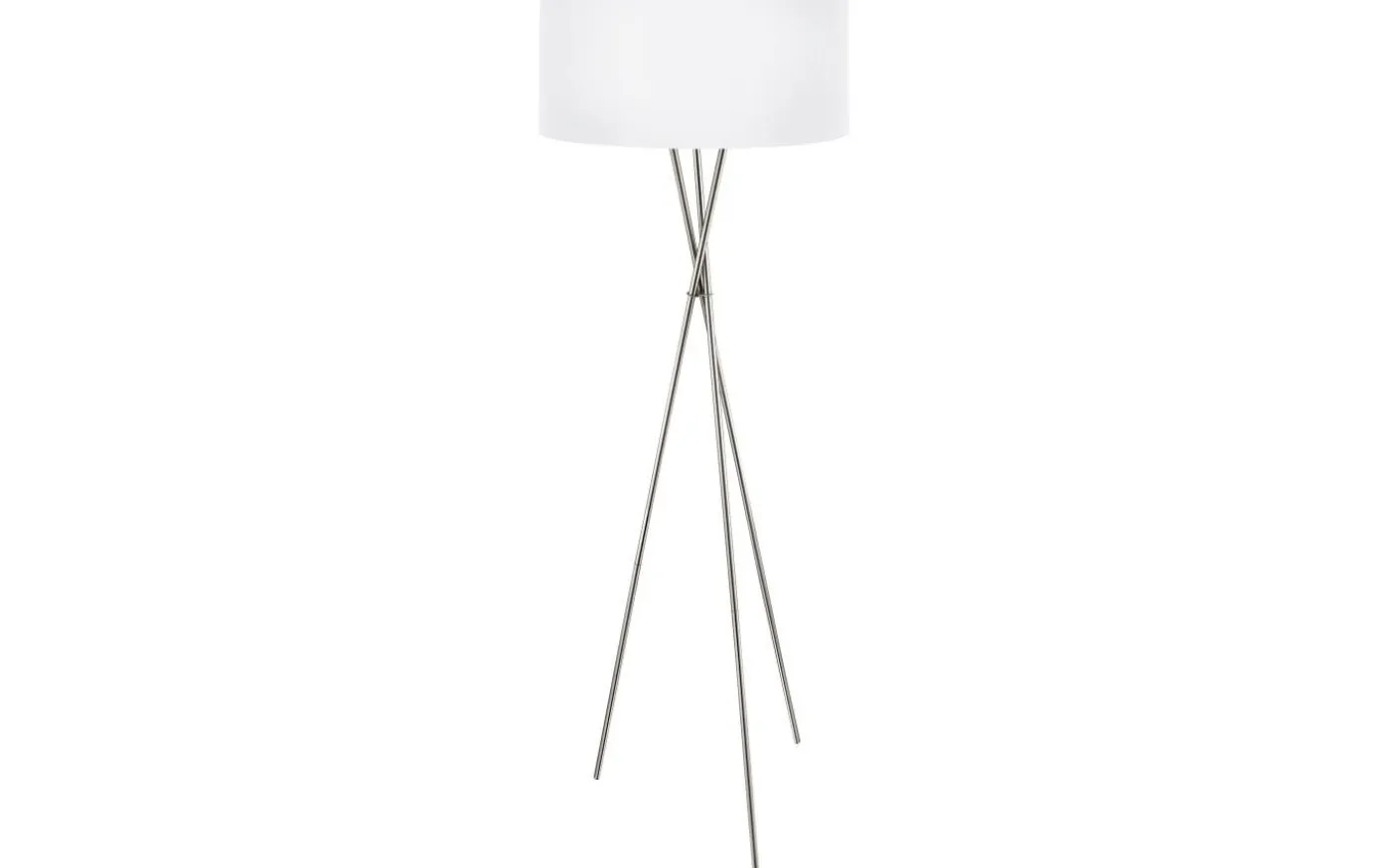 Fondachelli Golvlampa 152cm Nickel/Vit