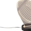 Football Bordslampa LED mattsvart RGBW