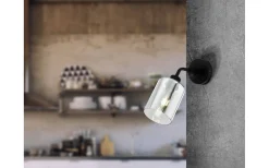 Forestburg Vägglampa Svart/Grå