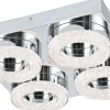 Fradelo Rund Plafond 28cm LED 3000K 14W Krom