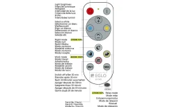 Frania Plafond 57cm LED 2700-6500K 32,5W med Fjärrkontroll Vit