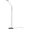 Franklin Golvlampa LED i borstat stål