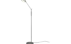 Franklin Golvlampa LED i borstat stål
