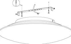 Frattina Plafond 43,5cm Eglo Connect LED 2700-6500K + RGB 27W Nickel