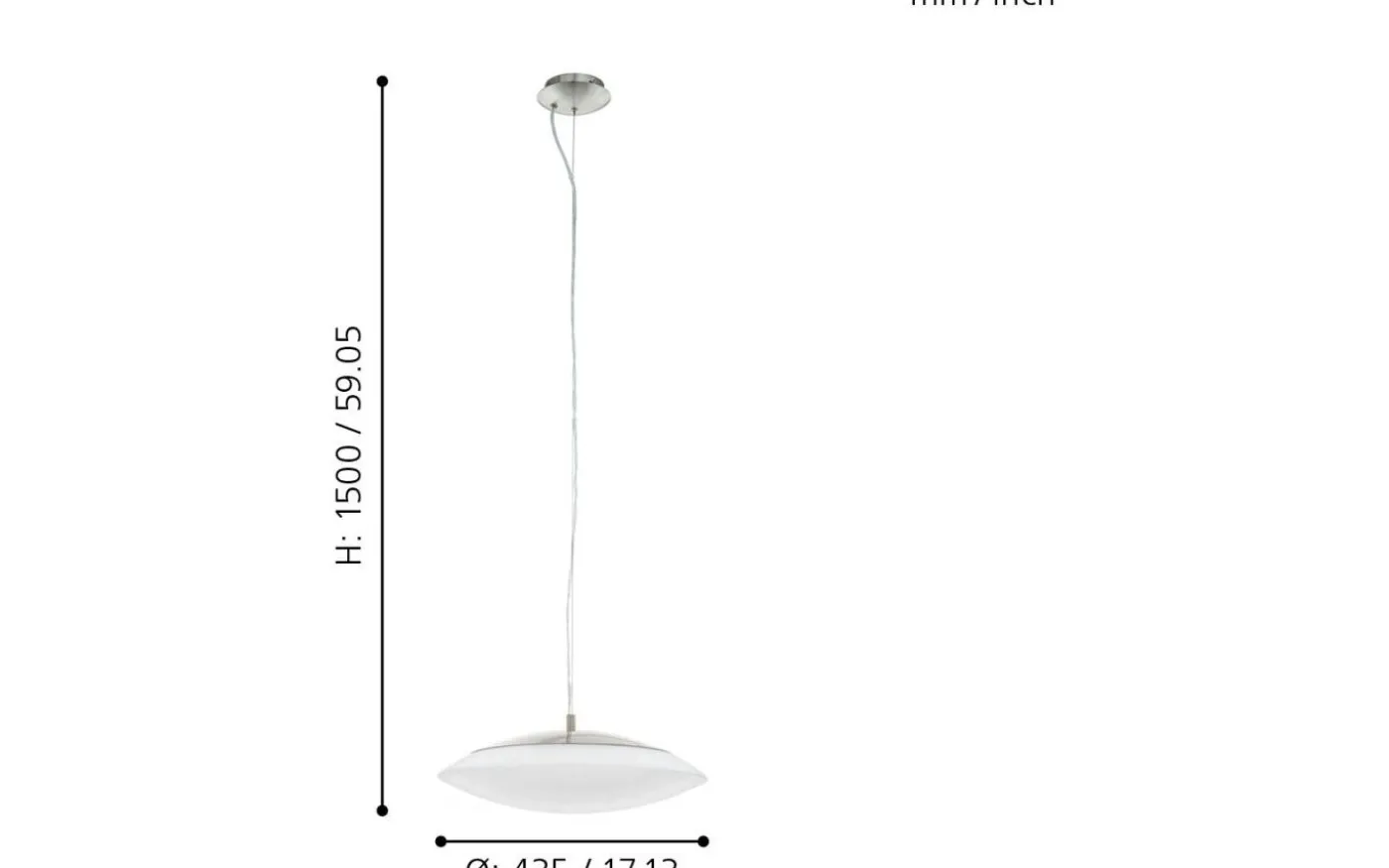 Frattina Plafond 43,5cm Eglo Connect LED 2700-6500K + RGB 27W Nickel