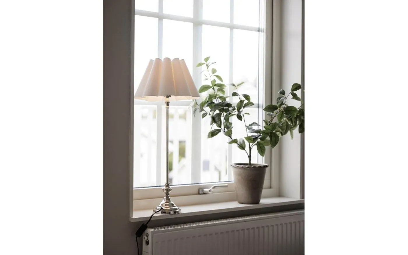 Freja Lampskärm Ø32cm Franza Vit