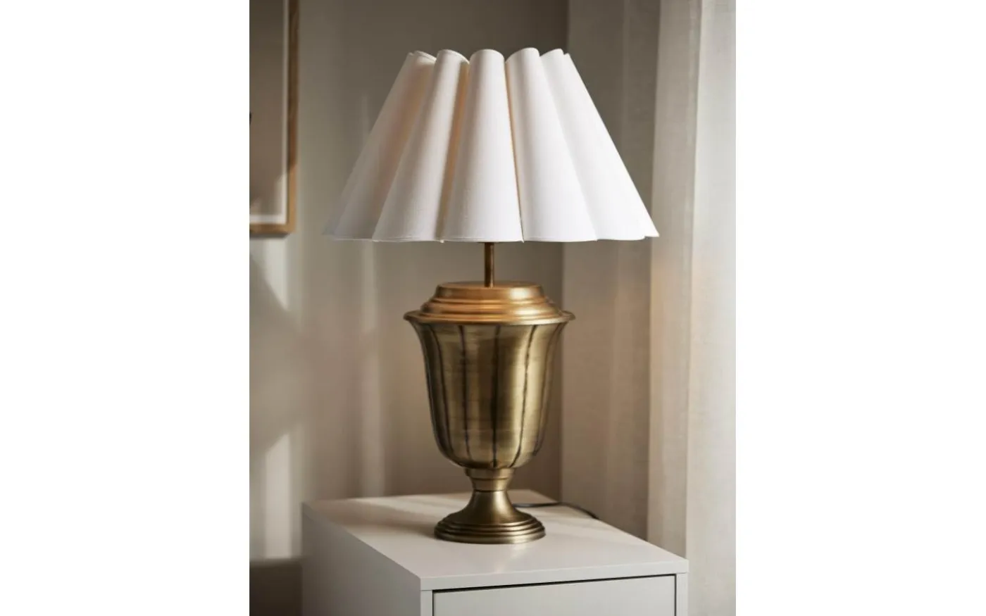 Freja Lampskärm Ø45cm Franza Vit