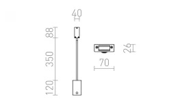 Frisco W Vägglampa Svart LED 4,2W 3000K
