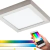 Fueva Plafond 22,5cm Eglo Connect LED 2700-6500K + RGB 15,6W Nickel
