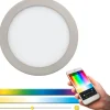 Fueva Spotlight 22,5cm Eglo Connect LED 2700-6500K + RGB 15,6W Nickel