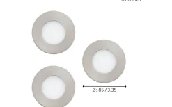 Fueva-C Eglo Connect Spotlight 3-Pack LED RGBW 3x3W Nickel