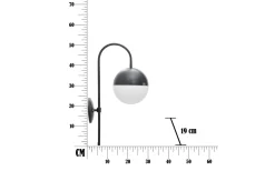 Fusion Vägglampa 51cm Svart