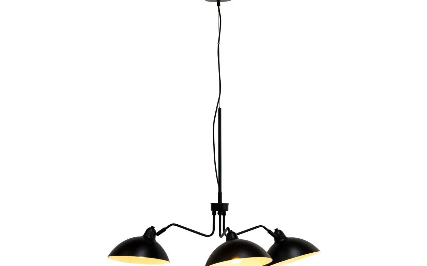 Futura Taklampa 95cm 3-arm Mattsvart