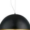 Gaetano Taklampa 53cm Svart/Guld